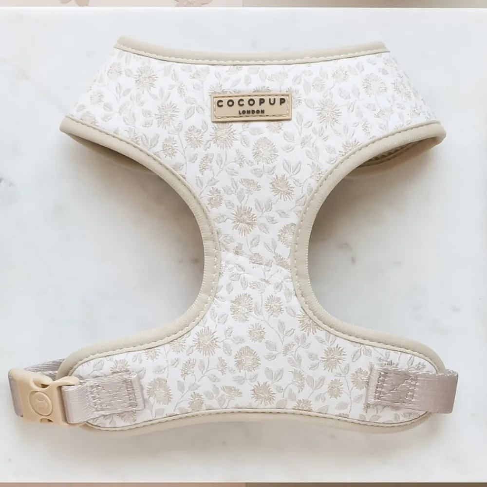 Cocopup Adjustable Neck Harnesses-Luxe Adjustable Neck HARNESS - Garden Meadow