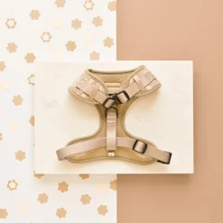 Cocopup Adjustable Neck Harnesses-Luxe Adjustable Neck HARNESS- Mocha Flower