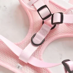 Cocopup Adjustable Neck Harnesses-Luxe Adjustable Neck HARNESS - Baby Pink Heart