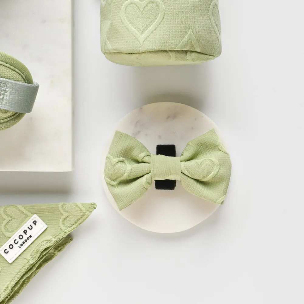 Cocopup Bow Ties-Luxe Bow Tie - Sage Heart