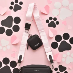Cocopup Classic Bag Bundles-Luxe Dog Walking Black Bag Bundle - Baby Pink Heart