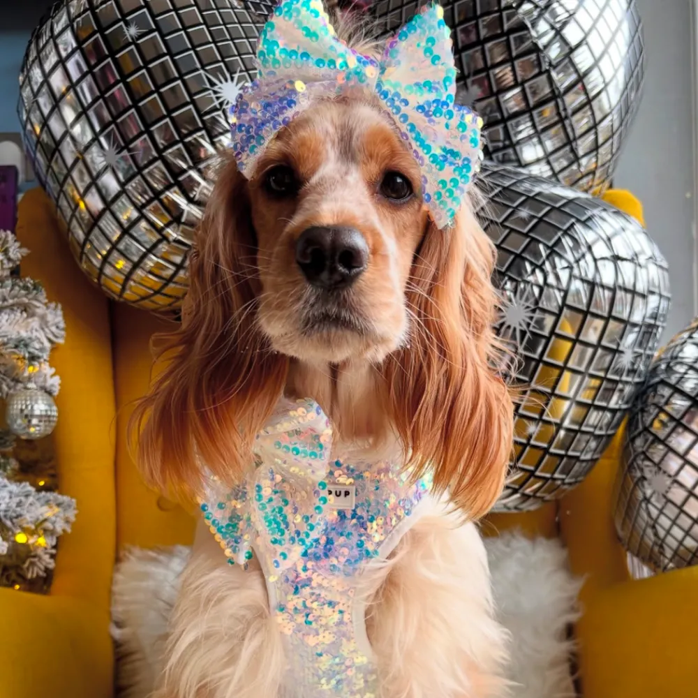 Cocopup Sailor Bow Ties-LUXE Party Holographic Sequin Sailor Bow Tie