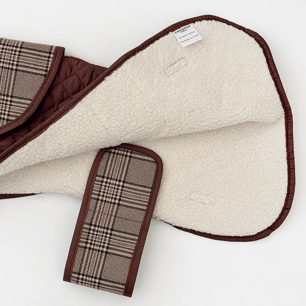 Cocopup Coats ❄️-LUXE Quilted Dog Coat - Pup Plaid