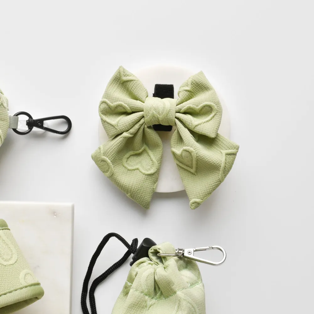 Cocopup Sailor Bow Ties-Luxe Sailor Bow Tie - Sage Heart