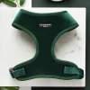Cocopup Adjustable Neck Harnesses-LUXE Velvet Adjustable Neck HARNESS - Forest Green