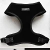 Cocopup Adjustable Neck Harnesses-Luxe Velvet Adjustable Neck HARNESS - Noir