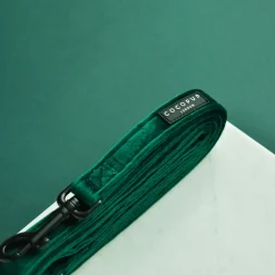 Cocopup Leads-Luxe Velvet Lead - Forest Green