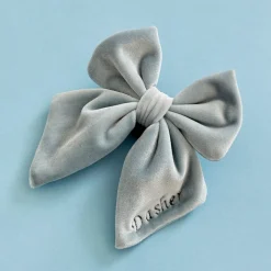 Cocopup Sailor Bow Ties | Personalised Sailor Bow Ties 🎀-Luxe Velvet Sailor Bow Tie - Baby Blue