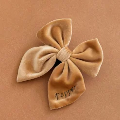 Cocopup Sailor Bow Ties | Personalised Sailor Bow Ties 🎀-Luxe Velvet Sailor Bow Tie - Mocha