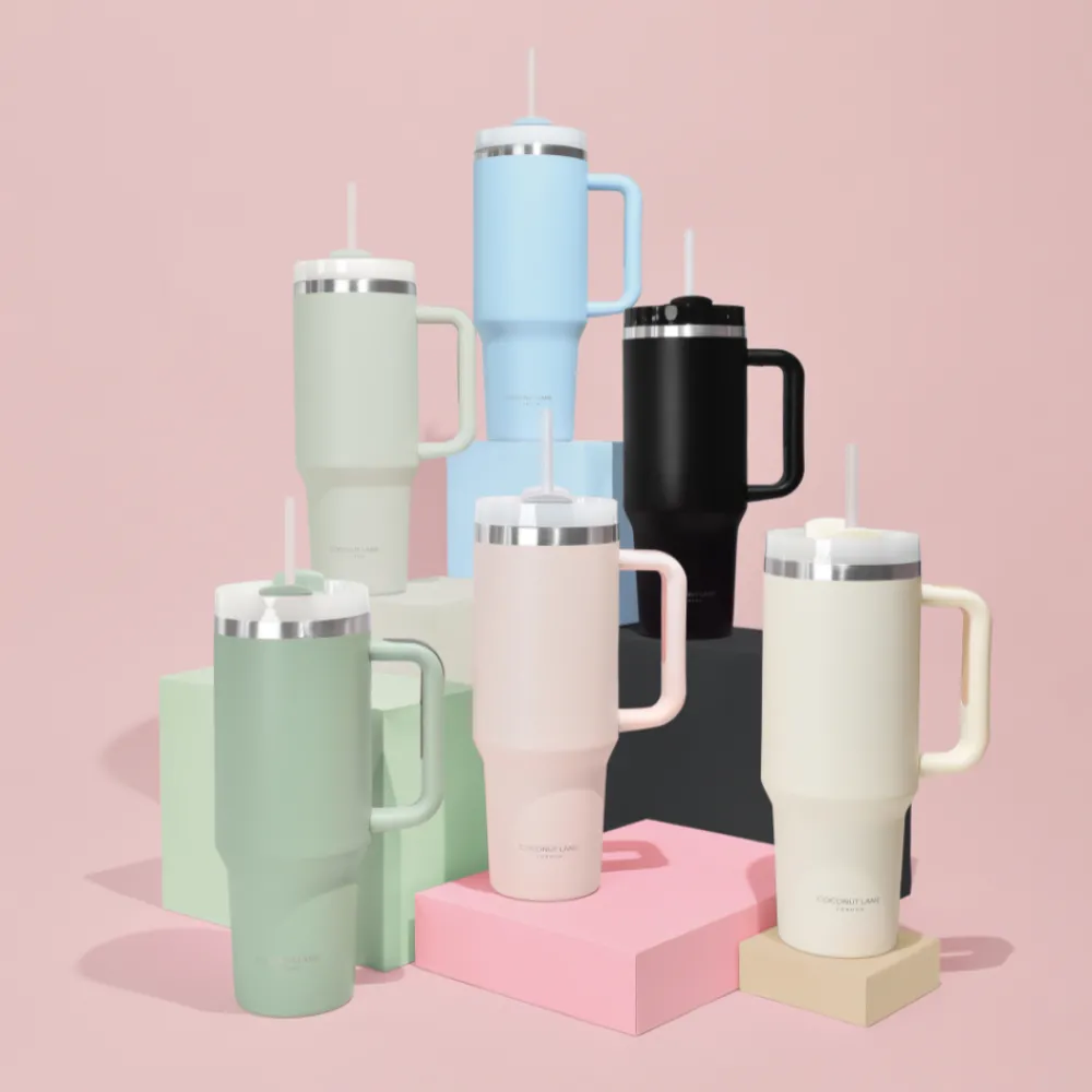 Cocopup Tumblers-Marshmallow Pink Stainless Steel Tumbler - By Coconut Lane