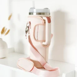 Cocopup Tumbler Carry Cases-Marshmallow Pink Tumbler Carry Case by Coconut Lane