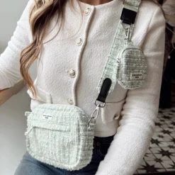 Cocopup Classic Bag Bundles-Matcha Textured Tweed Dog Walking Bag Bundle - Matcha Textured Tweed