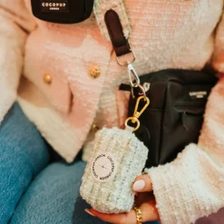 Cocopup Poop Bag Holders | Poop Bag Holders-Matcha Textured Tweed Poop Bag Holder