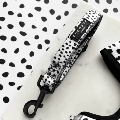 Cocopup Adjustable Harness Bundles-Monochrome Spots Adjustable Neck Harness, Lead & Collar Bundle