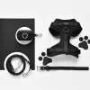 Cocopup Nakd D-Ring Harnesses | Nakd D-Ring Harness Bundles-NAKD Adjustable Neck Harness, Lead, Collar & Poop Bag Holder Bundle - Liquorice