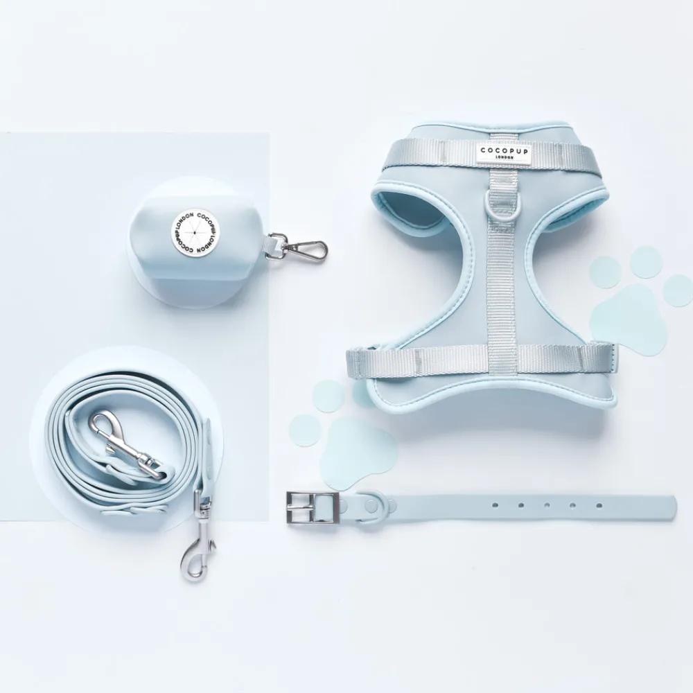 Cocopup Nakd D-Ring Harnesses | Nakd D-Ring Harness Bundles-NAKD Adjustable Neck Harness, Lead, Collar and Poop Bag Holder Bundle - Bubblegum