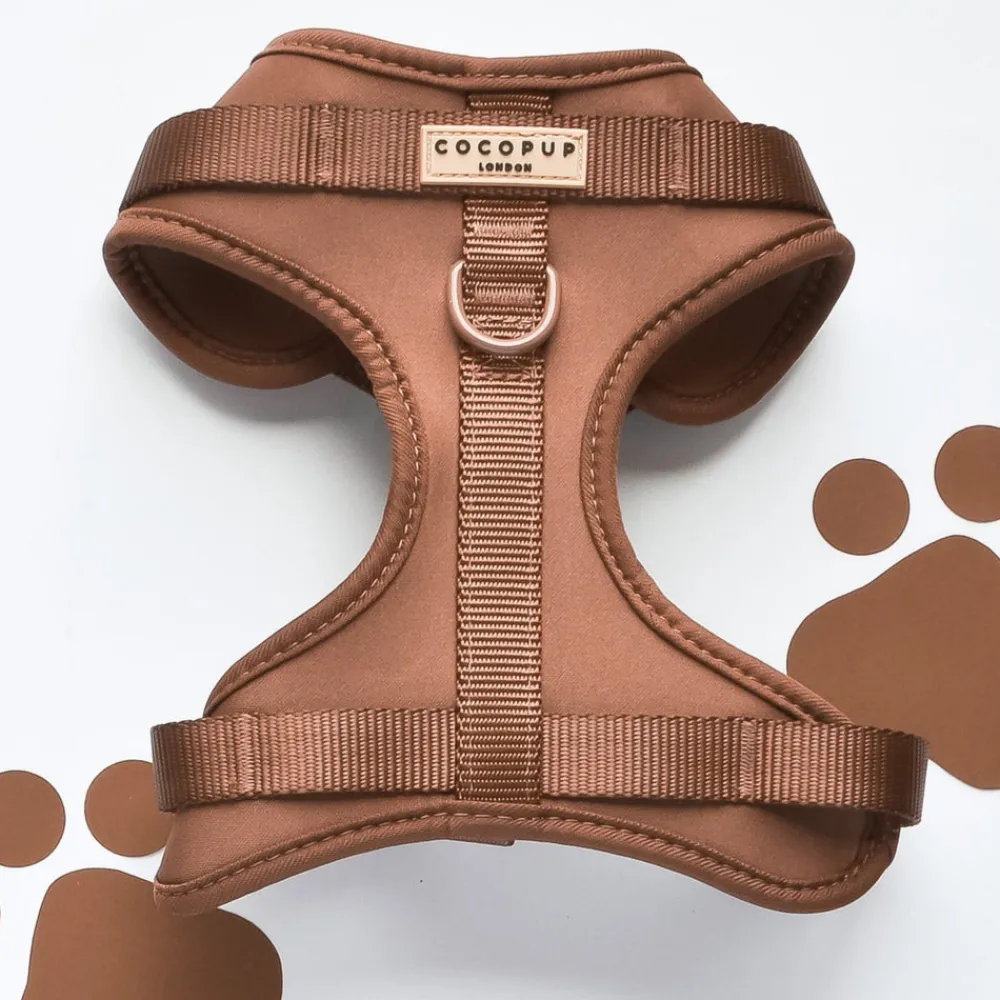 Cocopup Adjustable Neck Harnesses | Nakd D-Ring Harnesses-NAKD Adjustable Neck Harness - Brownie