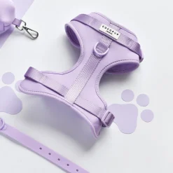 Cocopup Adjustable Neck Harnesses | Nakd D-Ring Harnesses-NAKD Adjustable Neck Harness - Parma Violets