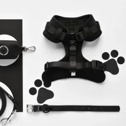 Cocopup Adjustable Neck Harnesses | Nakd D-Ring Harnesses-NAKD Adjustable Neck Harness - Liquorice