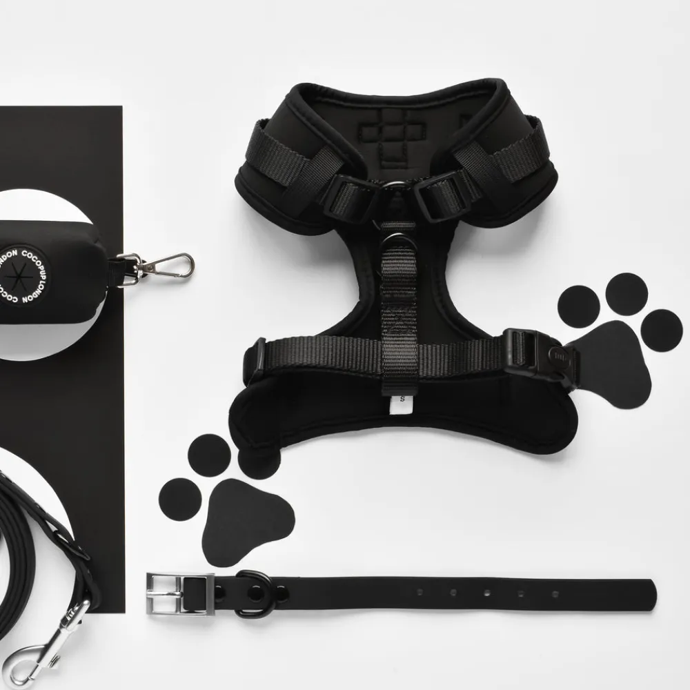 Cocopup Adjustable Neck Harnesses | Nakd D-Ring Harnesses-NAKD Adjustable Neck Harness - Liquorice