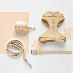 Cocopup Adjustable Neck Harnesses | Nakd D-Ring Harnesses-NAKD Adjustable Neck Harness - Biscuit