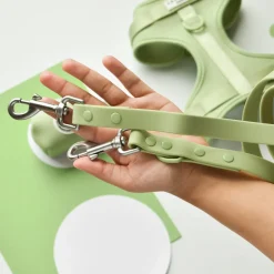 Cocopup Nakd D-Ring Harnesses | Nakd D-Ring Harness Bundles-NAKD Adjustable Neck Harness, Lead, Collar & Poop Bag Holder Bundle - Matcha
