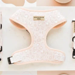 Cocopup Adjustable Neck Harnesses-Nude Chic Leopard Adjustable Neck HARNESS