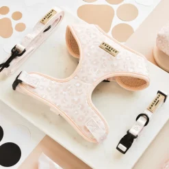 Cocopup Adjustable Harness Bundles-Nude Chic Leopard Adjustable Neck Harness, Lead & Collar Bundle