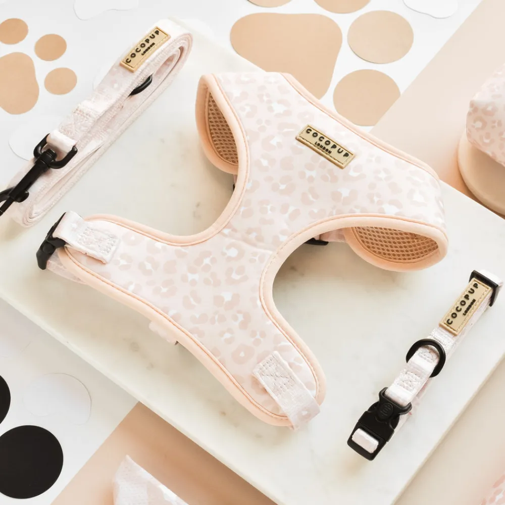 Cocopup Adjustable Neck Harnesses-Nude Chic Leopard Adjustable Neck HARNESS