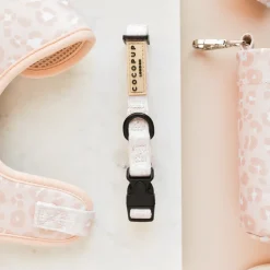 Cocopup Puppy Leads & Collars-Nude Chic Leopard Puppy Lead & Collar Set