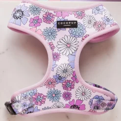 Cocopup Adjustable Neck Harnesses-Pastel Flowers Adjustable Neck HARNESS
