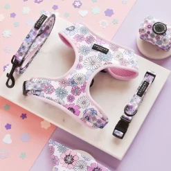 Cocopup Adjustable Neck Harnesses-Pastel Flowers Adjustable Neck HARNESS