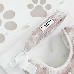 Cocopup Adjustable Harness Bundles | Special Occassion Harnesses ✨-Pearly Pup Adjustable Neck Harness, Lead & Collar Bundle