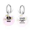 Cocopup Personalised Id Tags-Personalised Dog Cartoon ID Tag - Daisy Gingham Rave