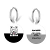 Cocopup Personalised Id Tags-Personalised Dog Cartoon ID Tag - Black