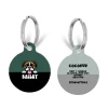 Cocopup Personalised Id Tags-Personalised Dog Cartoon ID Tag - Khaki