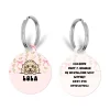 Cocopup Personalised Id Tags-Personalised Dog Cartoon ID Tag - Bow-tiful Bunny