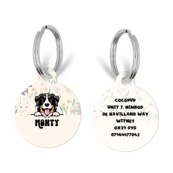 Cocopup Personalised Id Tags-Personalised Dog Cartoon ID Tag - Farmyard Friends