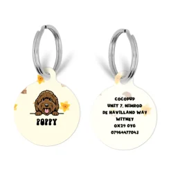Cocopup Personalised Id Tags-Personalised Dog Cartoon ID Tag - Woodland Walkies