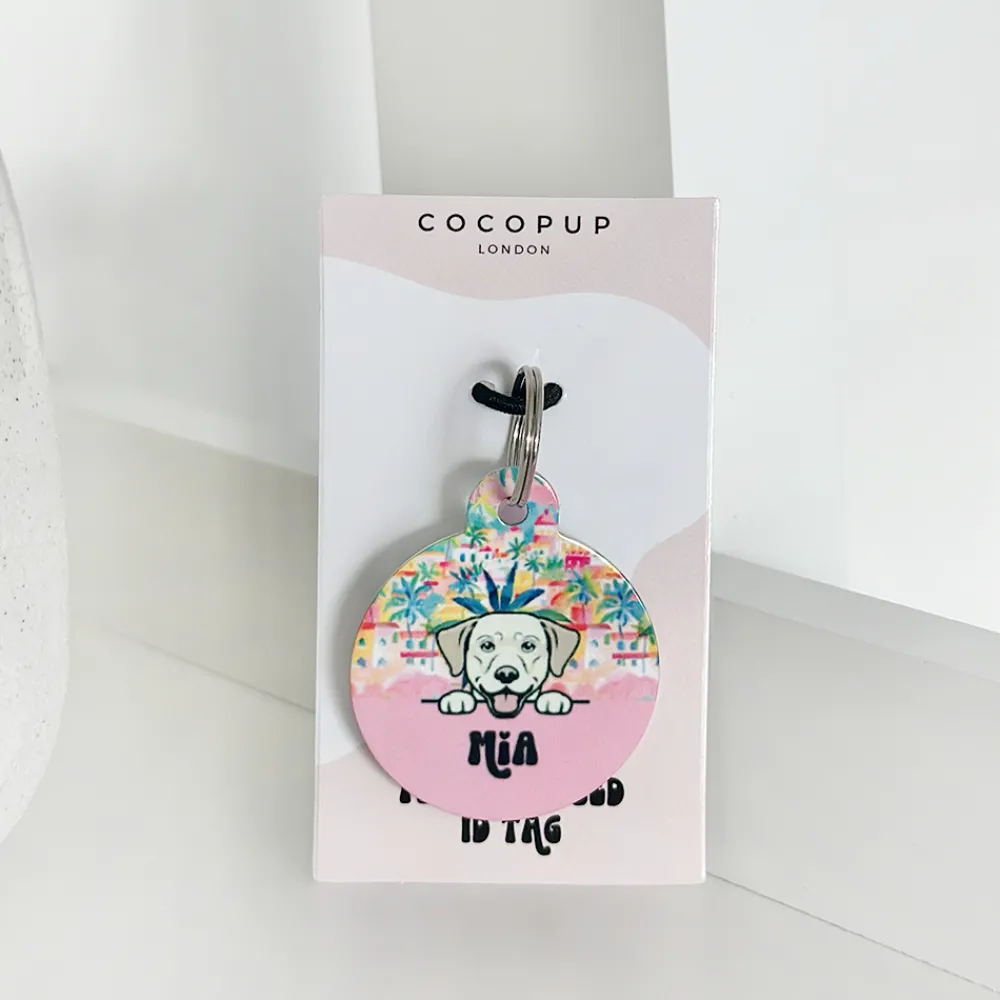 Cocopup Personalised Id Tags-Personalised Dog Cartoon ID Tag - Portofino Pup