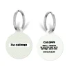 Cocopup Cat Id Tags | Id Tag-Personalised Text ID Tag - Sage Tweed