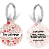 Cocopup Personalised Id Tags-Personalised Text ID Tag - Cute Flowers