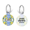 Cocopup Personalised Id Tags | Cat Id Tags-Personalised Text ID Tag - Amalfi Lemon