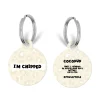 Cocopup Personalised Id Tags | Cat Id Tags-Personalised Text ID Tag - Nude Chic Leopard