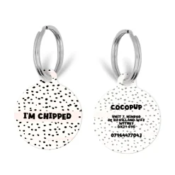 Cocopup Personalised Id Tags-Personalised Text ID Tag - Dalmatian