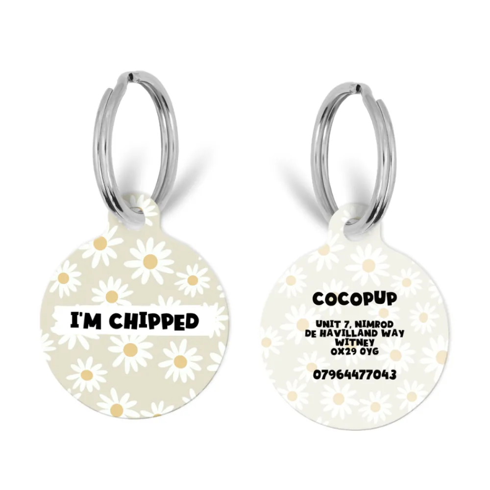 Cocopup Personalised Id Tags-Personalised Text ID Tag - Daisy Chain