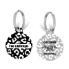 Cocopup Personalised Id Tags-Personalised Text ID Tag - Black Leopard