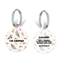 Cocopup Personalised Id Tags | Cat Id Tags-Personalised Text ID Tag - Puddle Pup
