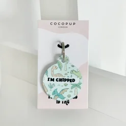 Cocopup Personalised Id Tags | Cat Id Tags-Personalised Text ID Tag - Dinopaws