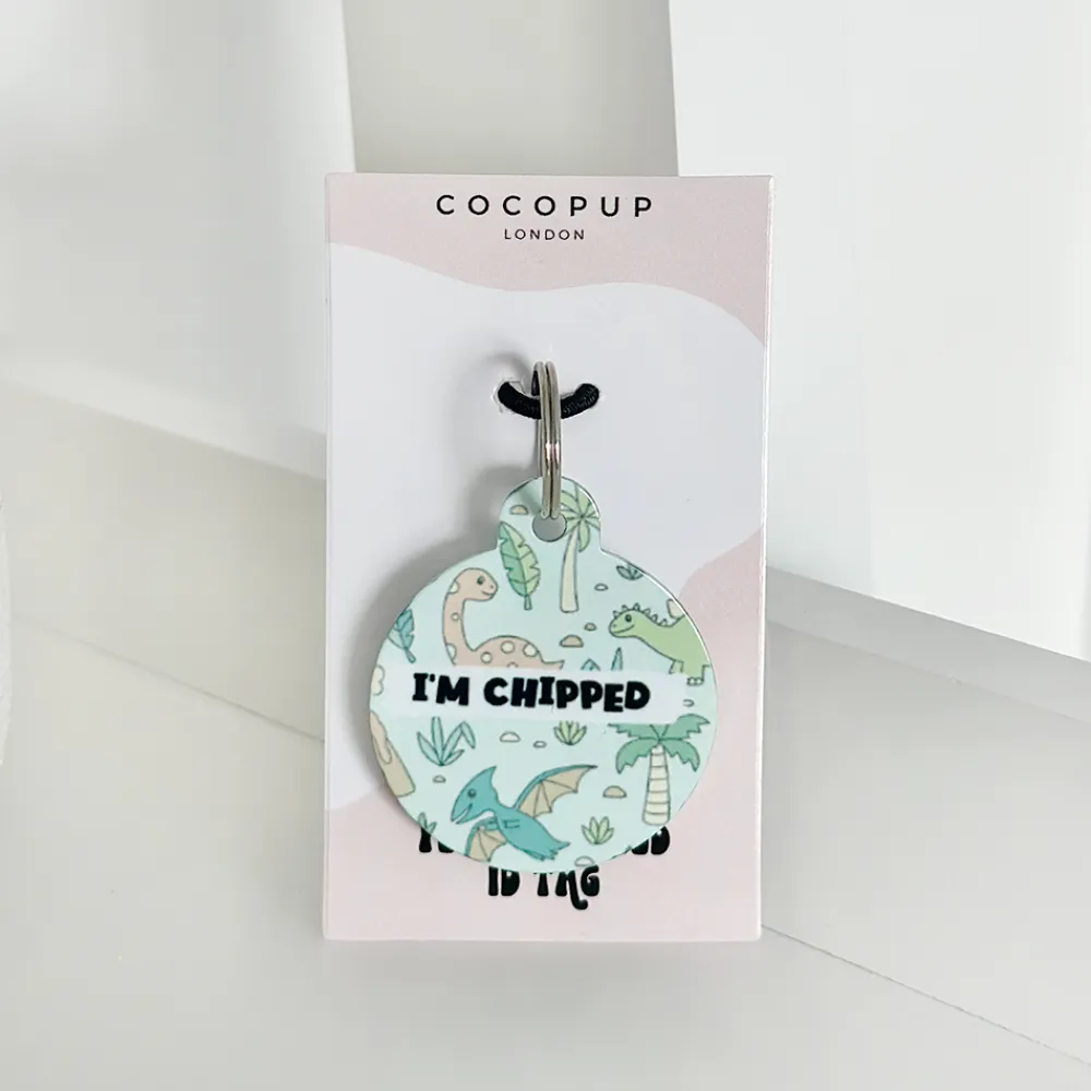 Cocopup Personalised Id Tags | Cat Id Tags-Personalised Text ID Tag - Dinopaws